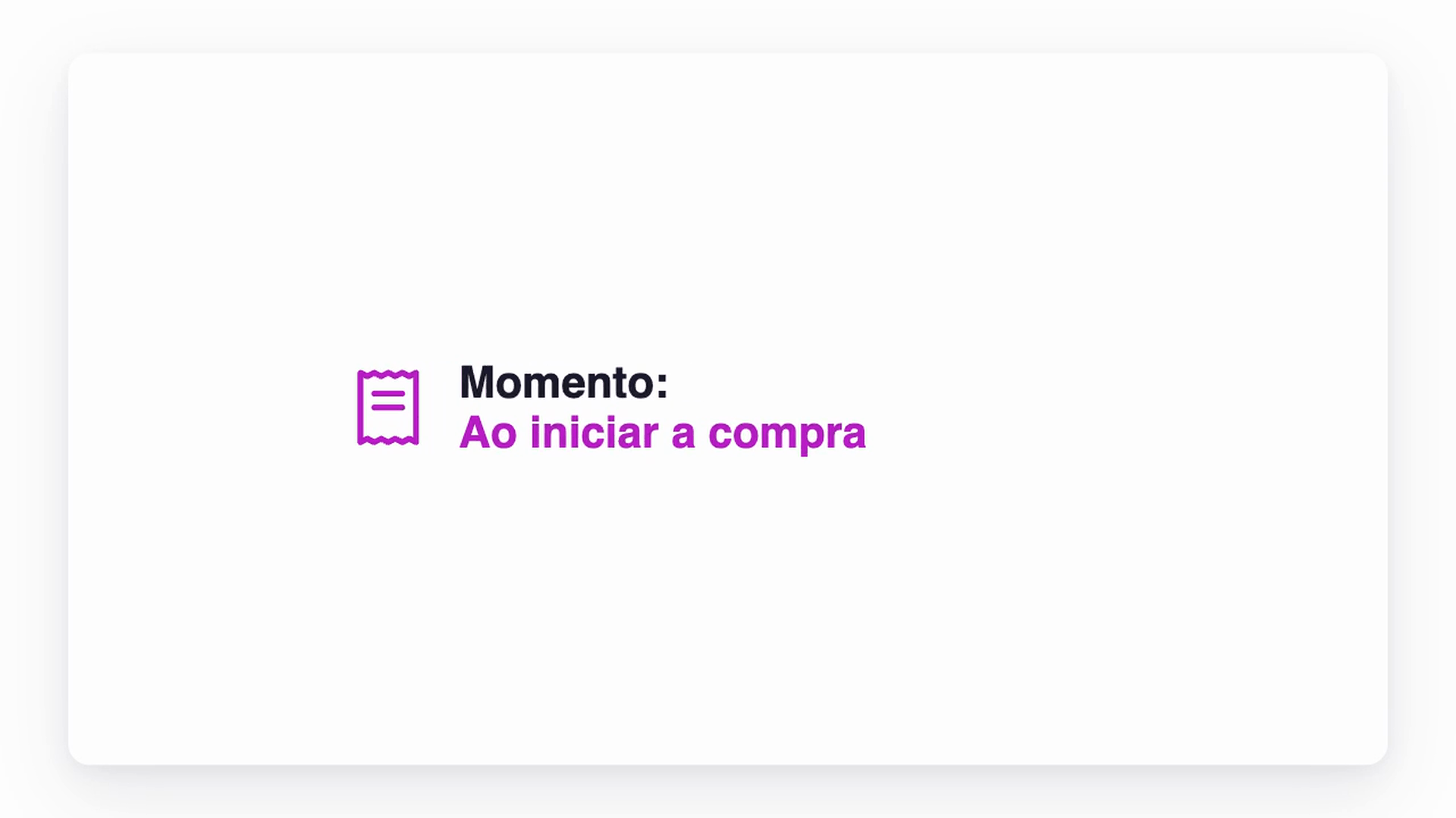 Prévia de Ao iniciar a compra com uma recomendação da CrossUp