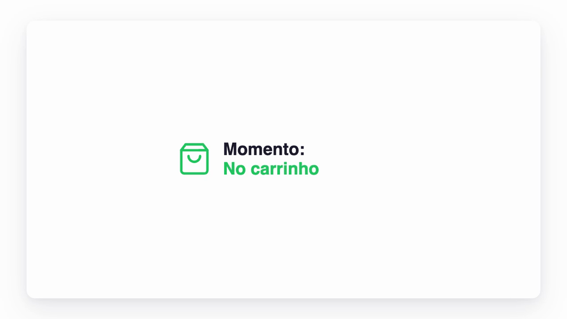 Prévia de No carrinho com uma recomendação da CrossUp